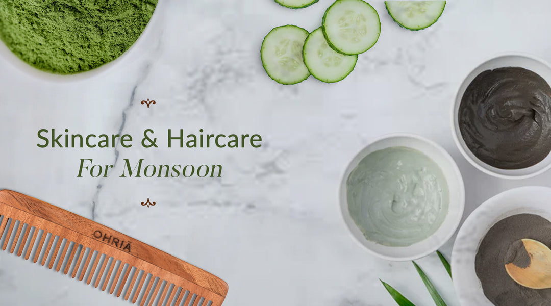 taking care of hair and skin in monsoon