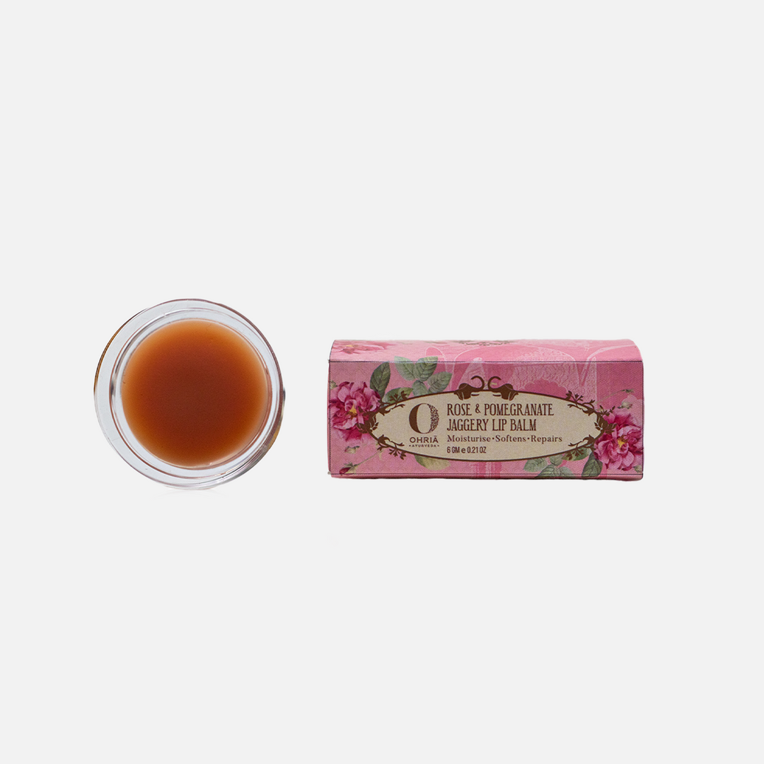 Rose & Pomegranate Jaggery Lip Balm OHRIA AYURVEDA