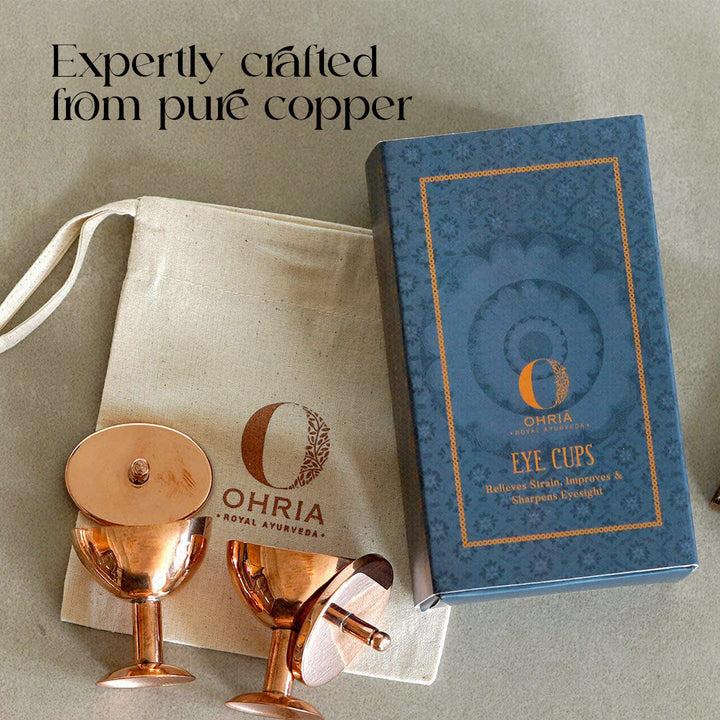 Pure Copper Eye Cups: Netra Shudhi OHRIA AYURVEDA