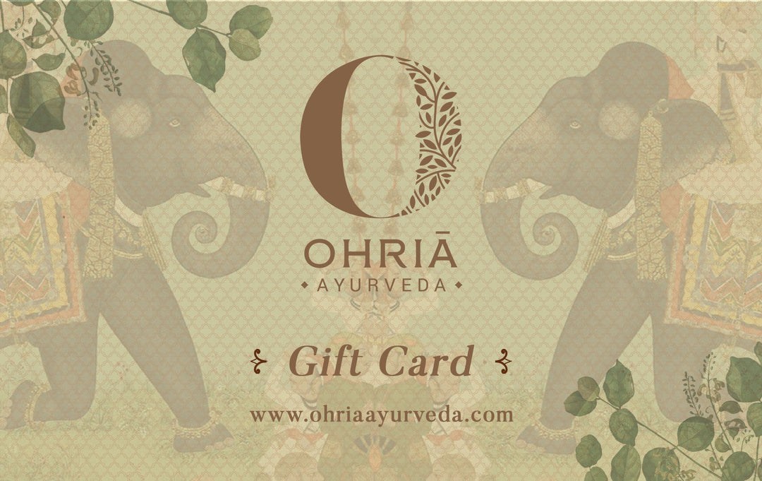 OHRIA AYURVEDA GIFT CARD OHRIA AYURVEDA INDIA