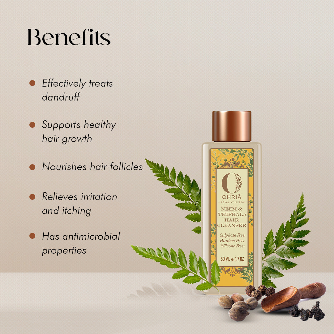 Neem & Triphala Hair Cleanser- Anti-Dandruff OHRIA AYURVEDA