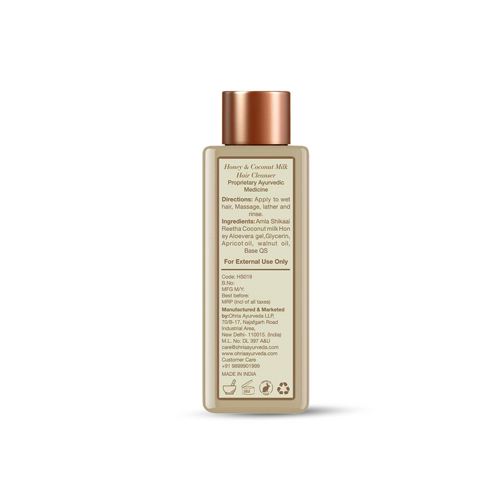 Honey & Coconut Milk Hair Cleanser OHRIA AYURVEDA