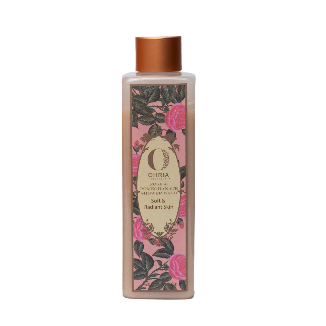 ROSE & POMEGRANATE SHOWER WASH OHRIA AYURVEDA