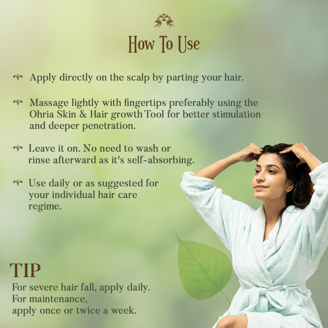 Tips to use Banyan Root Hair Tonic OHRIA AYURVEDA