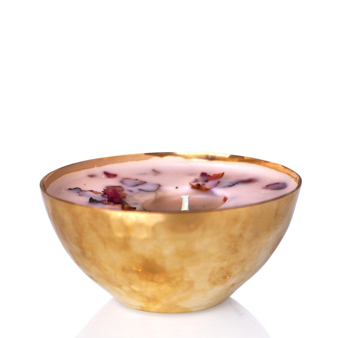 Rose & Oudh Luxury Copper/Brass Diya Candle - OHRIA AYURVEDA INDIA