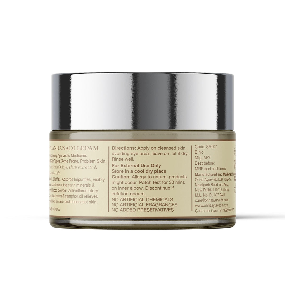 Sandalwood & Mint Clay Masque OHRIA AYURVEDA