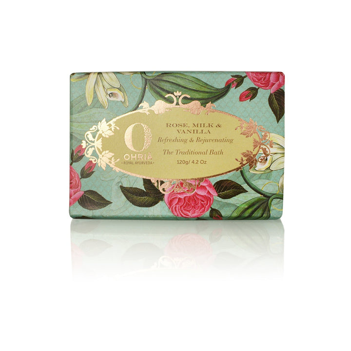 Rose, Milk & Vanilla Bathing Bar OHRIA AYURVEDA