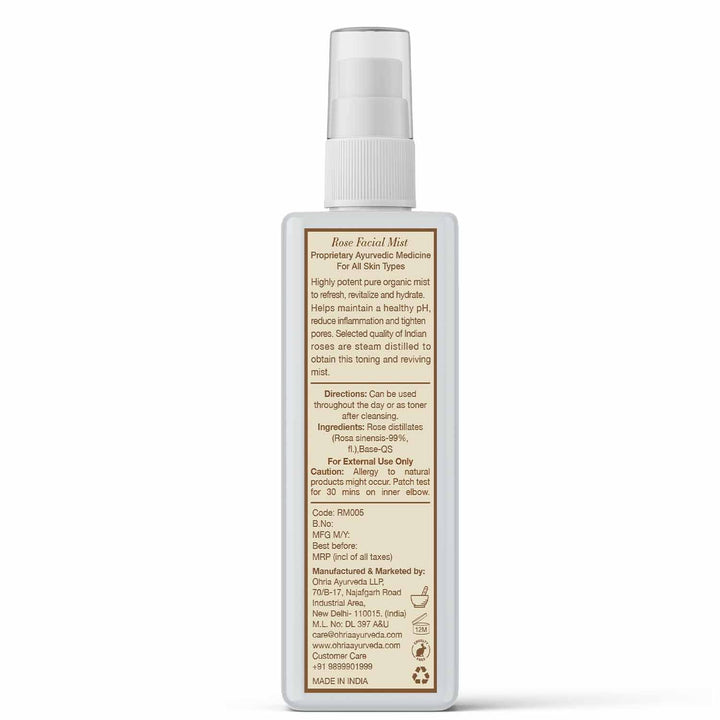 Rose Facial Mist OHRIA AYURVEDA